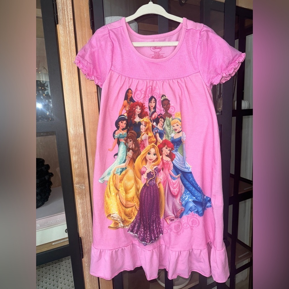 Vintage Disney Store Princesses nightgown dress toddler tiana pocahontas merida